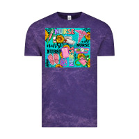 Cloud Purple western nurse Vintage Tee - AdoDesignShop