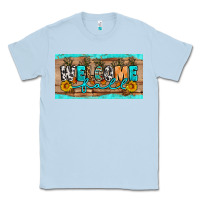 Dusty Blue Welcome Fall Classic Tee - Artiststas
