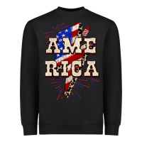 Black America 4th of July Heavyweight Sweatshirt - CowGirlArtShop