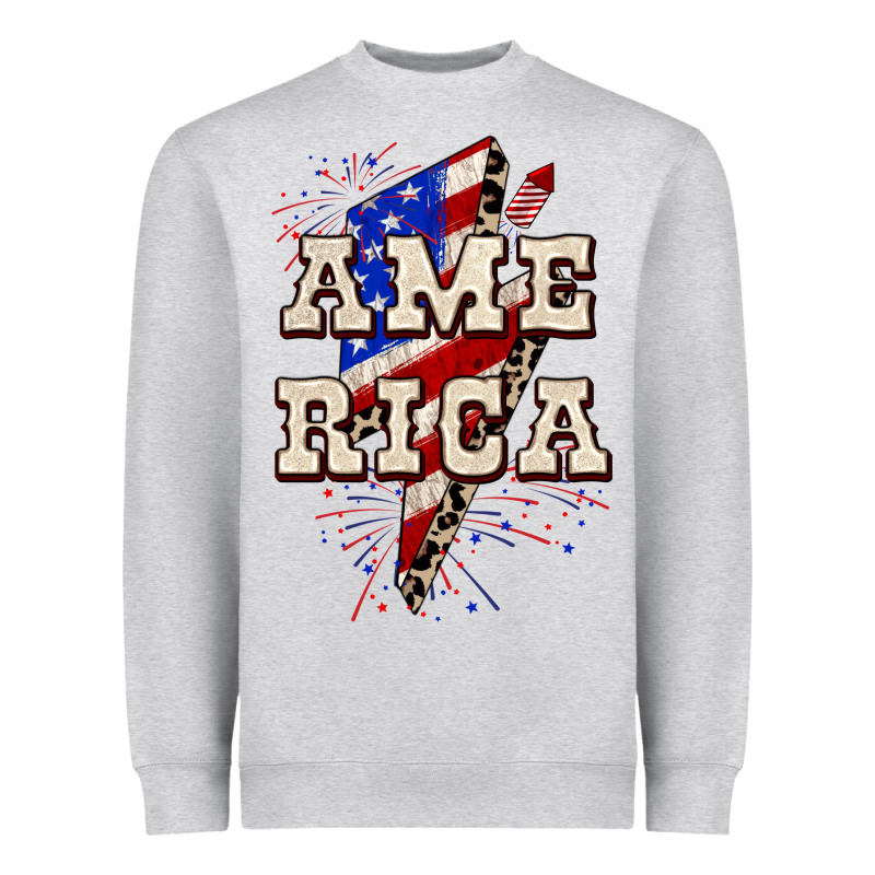 America 4th Of July Heavyweight Sweatshirt by CowGirlArtShop | Teevron