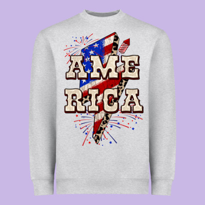 America 4th Of July Heavyweight Sweatshirt Designed By Cowgirlartshop