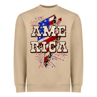 Mushroom America 4th of July Heavyweight Sweatshirt - CowGirlArtShop