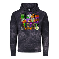 Cloud Black Spooky Season Coffee Cups Vintage Hoodie - texasbilliewilder