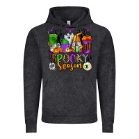 Vintage Black Spooky Season Coffee Cups Vintage Hoodie - texasbilliewilder
