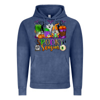 Vintage Denim Spooky Season Coffee Cups Vintage Hoodie - texasbilliewilder