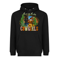 Black long live cowgirls Heavyweight Hoodie - NancyCooperArtShop