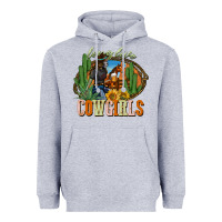 Heather Grey long live cowgirls Heavyweight Hoodie - NancyCooperArtShop
