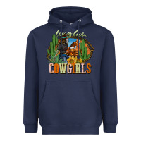 Navy long live cowgirls Heavyweight Hoodie - NancyCooperArtShop