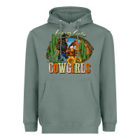 Sage long live cowgirls Heavyweight Hoodie - NancyCooperArtShop