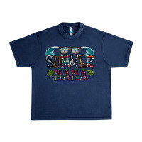 Navy summer nana Urban Heavy Tee - CowhideDigitalArt
