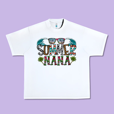 Summer Nana Urban Heavy Tee Designed By Cowhidedigitalart