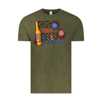 Vintage Olive red white beer and boozed Vintage Tee - CowhideDigitalArt