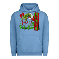 Pigment Pebble Blue Christmas Character Urban Hoodie - NancyCooperArtShop