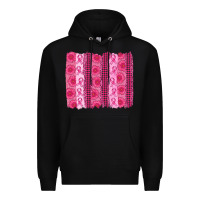 Black breast cancer brushstroke Premium Hoodie - AdoDesignShop