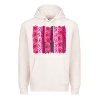 Pale Pink breast cancer brushstroke Premium Hoodie - AdoDesignShop