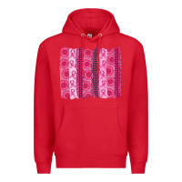 Red breast cancer brushstroke Premium Hoodie - AdoDesignShop