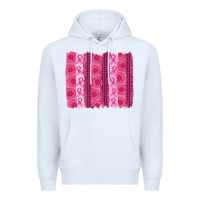 White breast cancer brushstroke Premium Hoodie - AdoDesignShop