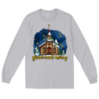 Moon Dust Christmas church and snow grace and mercy Long Sleeve Tee - AdoDesignShop