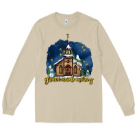 Mushroom Christmas church and snow grace and mercy Long Sleeve Tee - AdoDesignShop