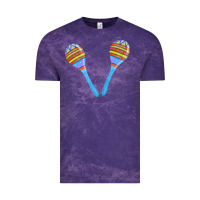 Cloud Purple blue maracas Vintage Tee - FaDigitalArtStudio