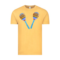 Vintage Mustard blue maracas Vintage Tee - FaDigitalArtStudio