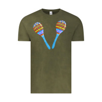 Vintage Olive blue maracas Vintage Tee - FaDigitalArtStudio