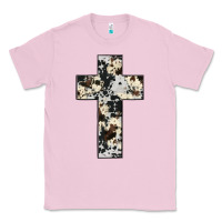 Bubblegum Pink cowhide cross Classic Tee - JahusDesignShop