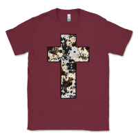 Burgundy cowhide cross Classic Tee - JahusDesignShop