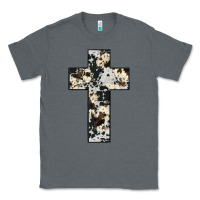Charcoal Heather cowhide cross Classic Tee - JahusDesignShop