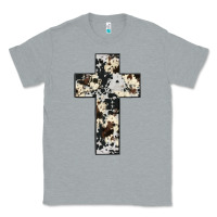 Heather Grey cowhide cross Classic Tee - JahusDesignShop