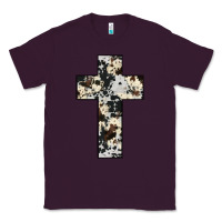Plum cowhide cross Classic Tee - JahusDesignShop