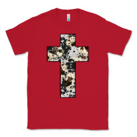 Red cowhide cross Classic Tee - JahusDesignShop
