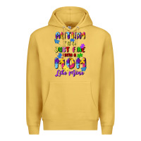 Antique Gold autism i'll be just fine with a mom like mine Premium Hoodie - Artiststas
