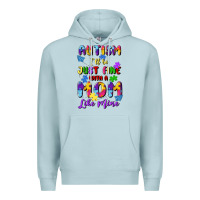 Blue Mist autism i'll be just fine with a mom like mine Premium Hoodie - Artiststas
