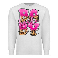 Oatmeal Heather santa baby Premium Sweatshirt - MaliasSmallBusiness