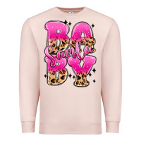 Pale Pink santa baby Premium Sweatshirt - MaliasSmallBusiness