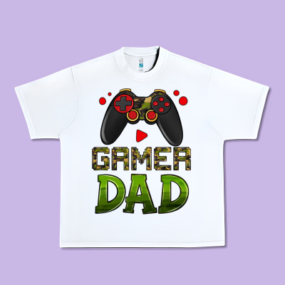 Gamer Dad Urban Heavy Tee Designed By Hra Design Shop