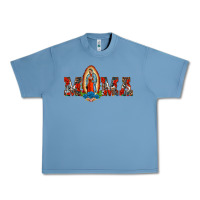 Pebble Blue mama our lady of guadalupe Urban Heavy Tee - BarkalooDesign
