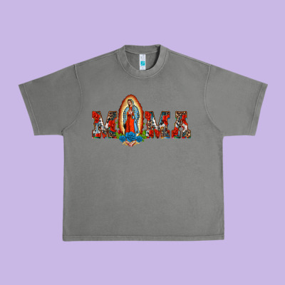 Mama Our Lady Of Guadalupe Urban Heavy Tee Designed By Barkaloodesign