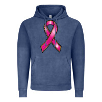 Vintage Denim breast cancer ribbon Vintage Hoodie - RanaPortraitStore