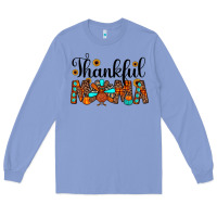 Colony Blue thankful mama Long Sleeve Tee - JahusDesignShop