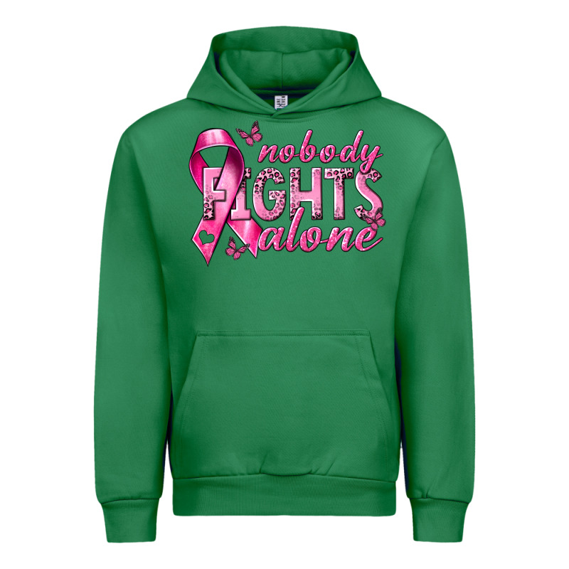 Nobody Fights Alone Cancer Urban Hoodie by NancyCooperArtShop | Teevron