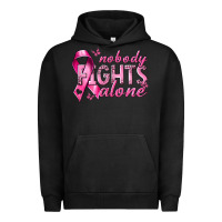 Pigment Black nobody fights alone cancer Urban Hoodie - NancyCooperArtShop