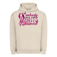 Pigment French Oak nobody fights alone cancer Urban Hoodie - NancyCooperArtShop