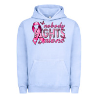 Pigment Grape Ice nobody fights alone cancer Urban Hoodie - NancyCooperArtShop