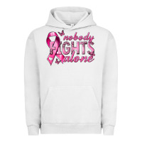 Pigment Lunar Rock nobody fights alone cancer Urban Hoodie - NancyCooperArtShop