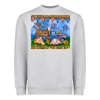 Heather Grey America farm animals truck 20oz skinny tumbler Heavyweight Sweatshirt - Neo Western