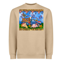 Mushroom America farm animals truck 20oz skinny tumbler Heavyweight Sweatshirt - Neo Western