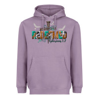 Lavender redeemed ephesians 1 7 Heavyweight Hoodie - NancyCooperArtShop