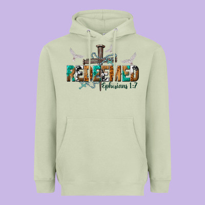 Redeemed Ephesians 1 7 Heavyweight Hoodie Designed By Nancycooperartshop
